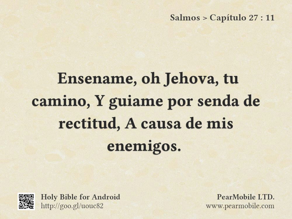 Salmos, Capítulo 27:11